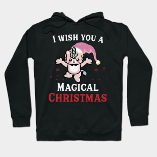 I Wish You a Magical Christmas Sweet Unicorn Hoodie